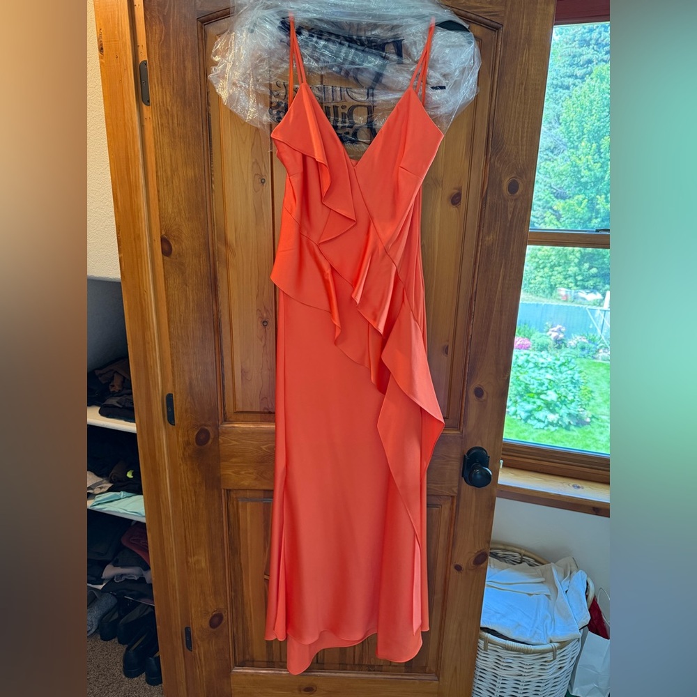 Gianni Bini Tangerine Dress sz 10